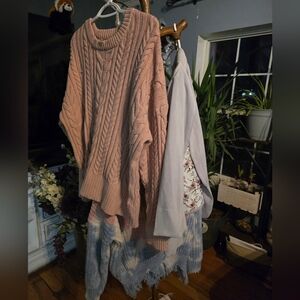 Bundle Of 2 Sweaters And A  New Cardigan